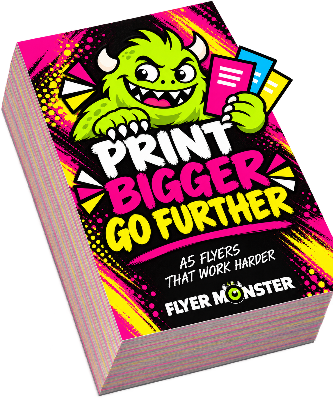 25,000 printed A5 flyers