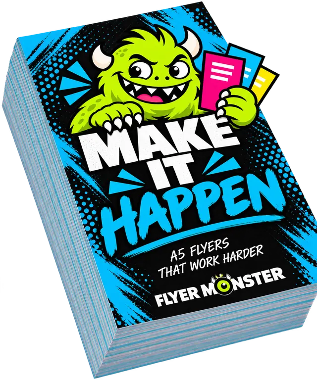 Stack of 1,000 A5 flyers