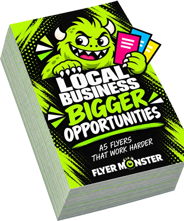 Stack of 10,000 A5 flyers
