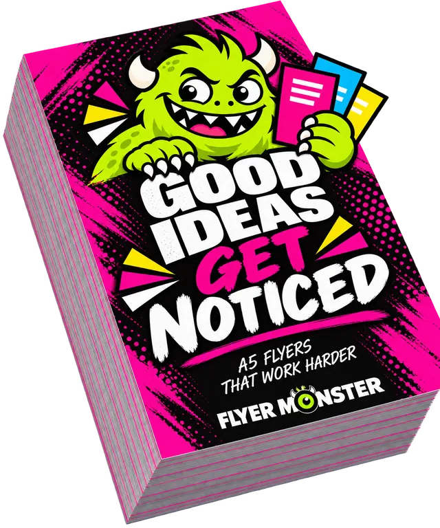 Stack of 5,000 A5 flyers